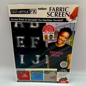 Fashion Art - Next Style FX Collegiate Letters Fabric Screen Kit